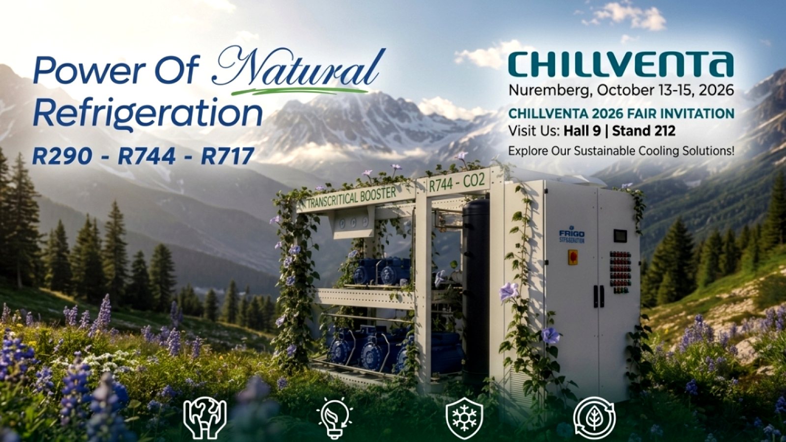 Frigoblock, Chillventa 2026'da CO₂ ve R290'lı soğutma çözümlerini sergiliyor